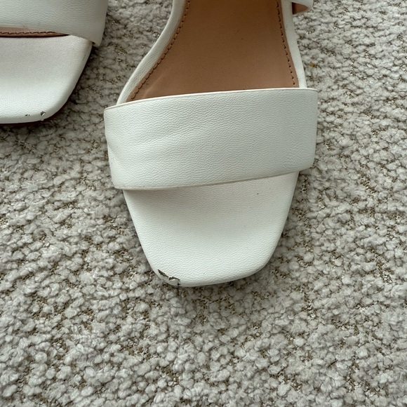 Topshop White Leather Sandals - Picture 4 of 8